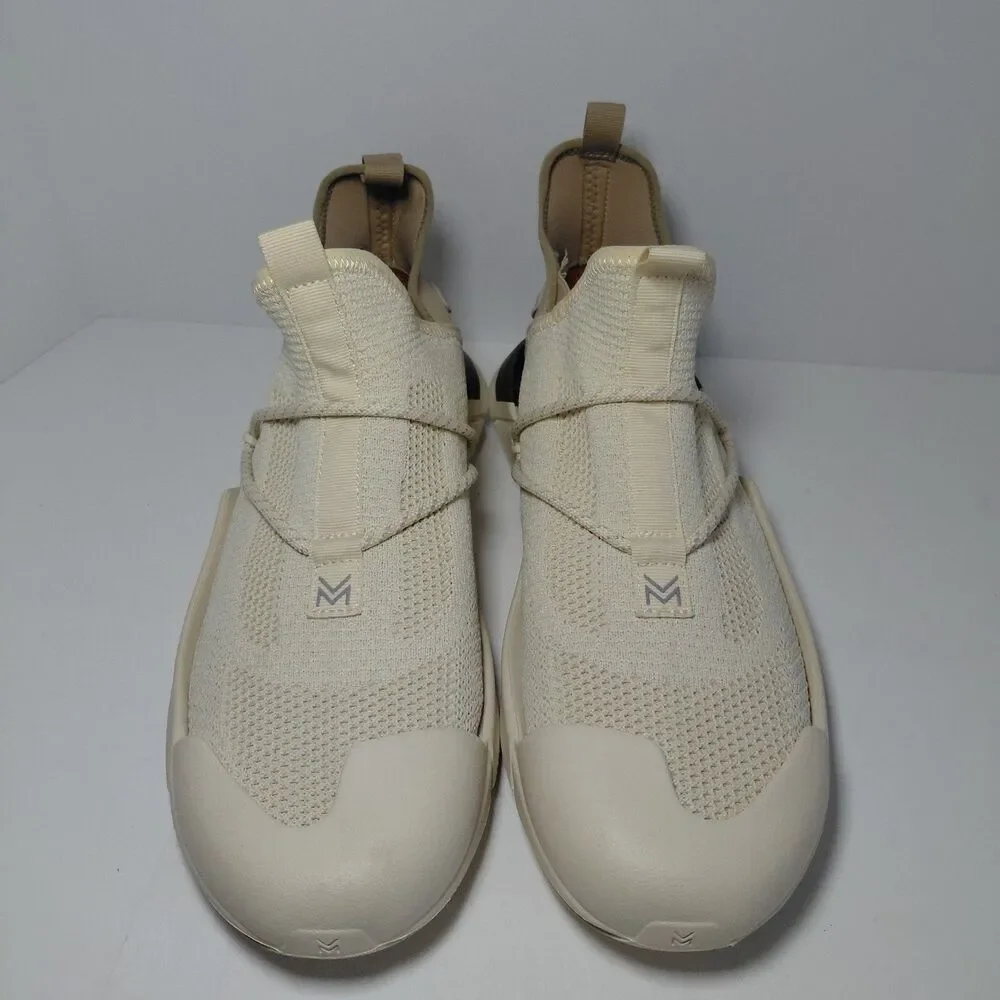 Muvez 2.0 Dual Sole Mens 11 Womens 12 Slip On Sneakers Comfort Shoes Cream Brown